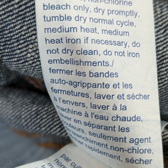 TOMMY HILFIGER l  Jean Jacket, Snap Buttons, Size L - Picture 9 of 12